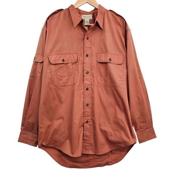 Banana Republic Vintage Safari and Travel Mens M Long Sleeve Utility Shirt NWT